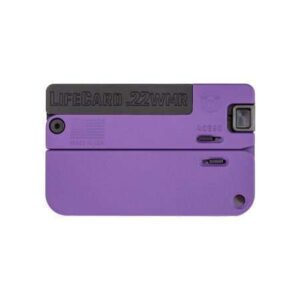 LifeCard .22WMR / ALL ALUMINUM – BRIGHT PURPLE